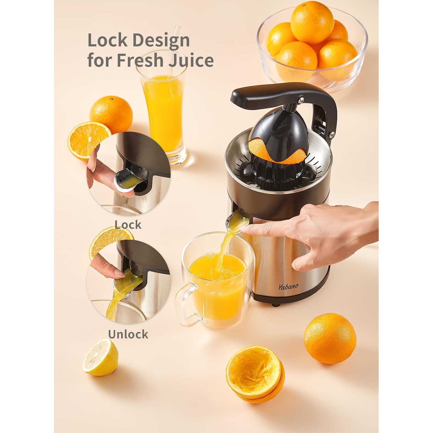 Yabano Electric Citrus Juicer Squeezer — image 3