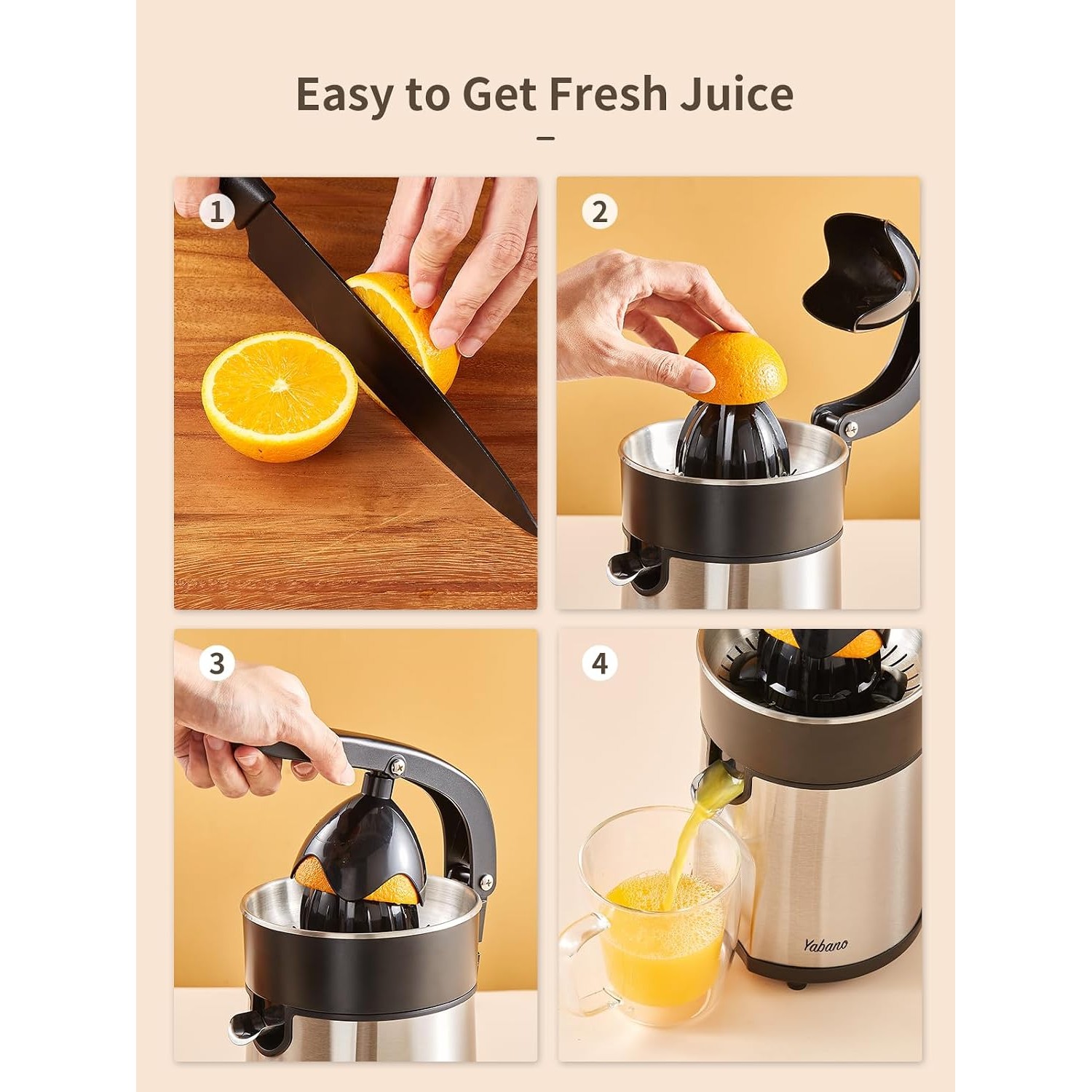 Yabano Electric Citrus Juicer Squeezer — image 4