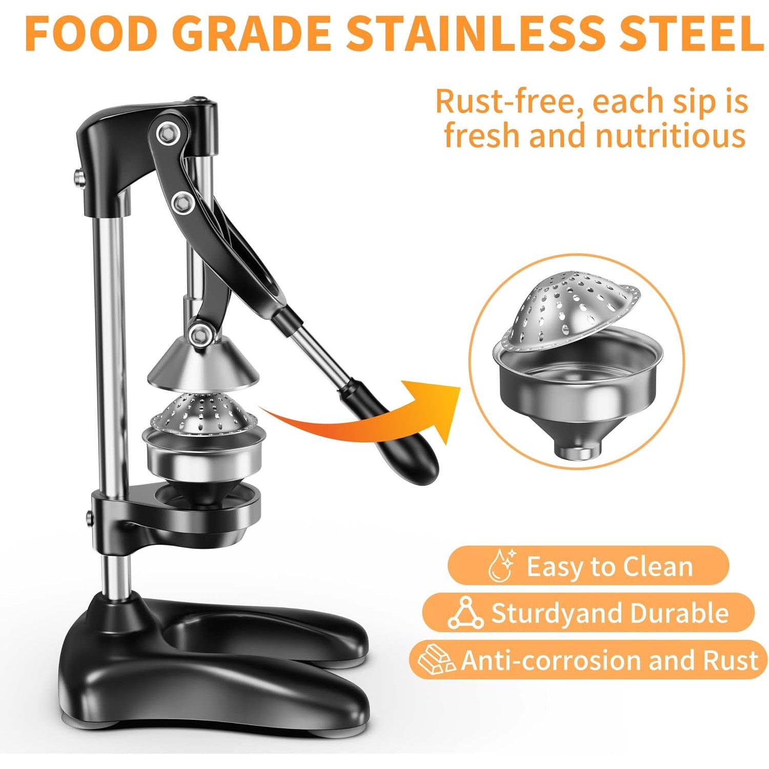 Cast Iron Manual Citrus Juicer — image 3