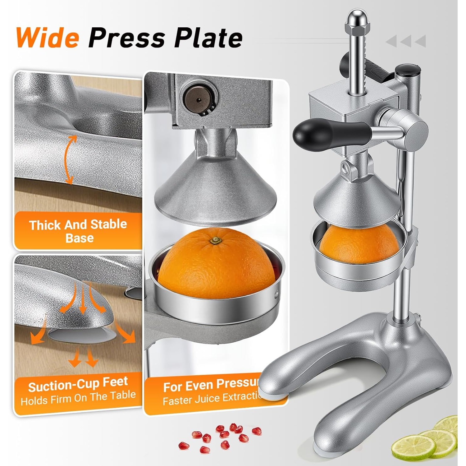 Gvdeirn Heavy-Duty Manual Citrus Juicer — image 2