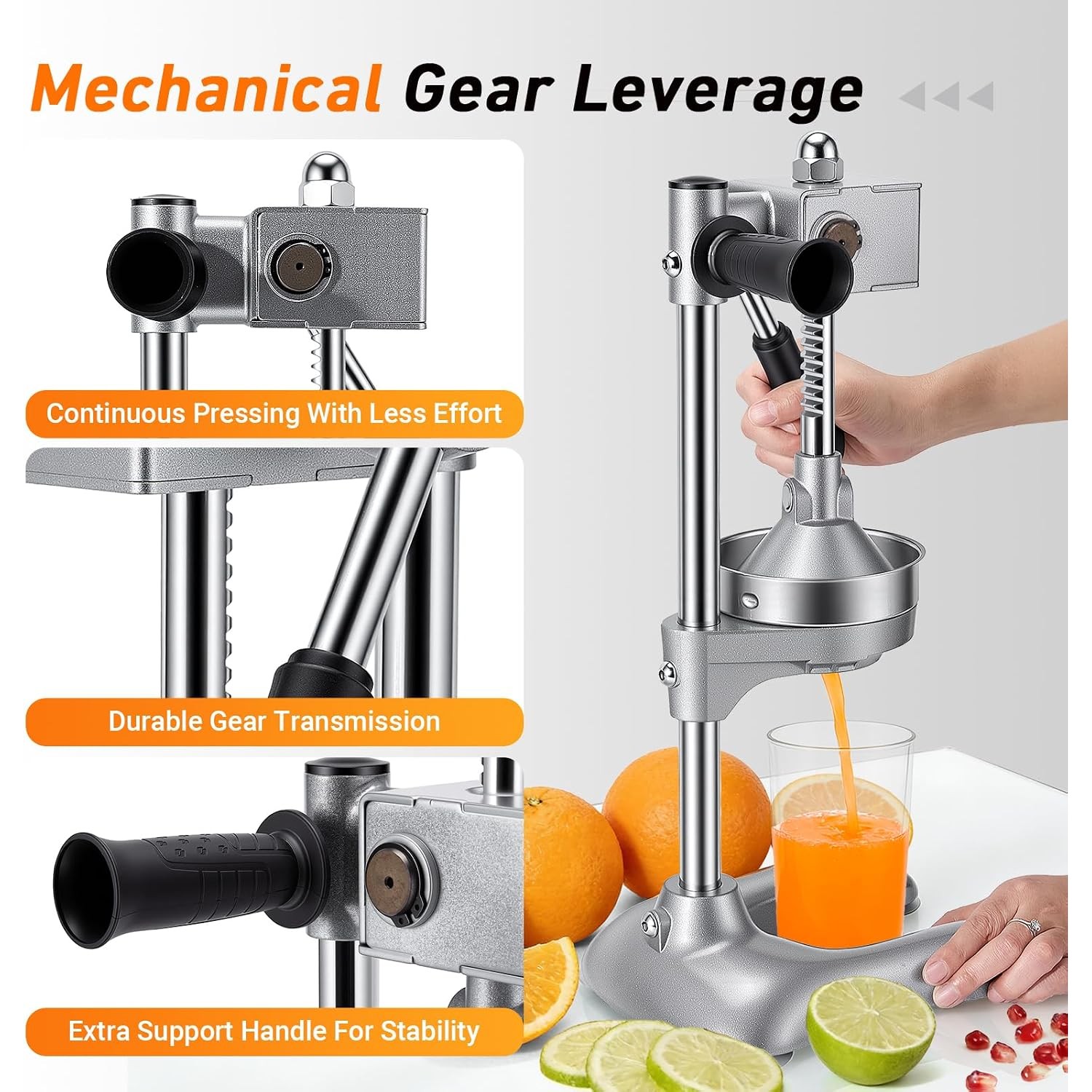 Gvdeirn Heavy-Duty Manual Citrus Juicer — image 3