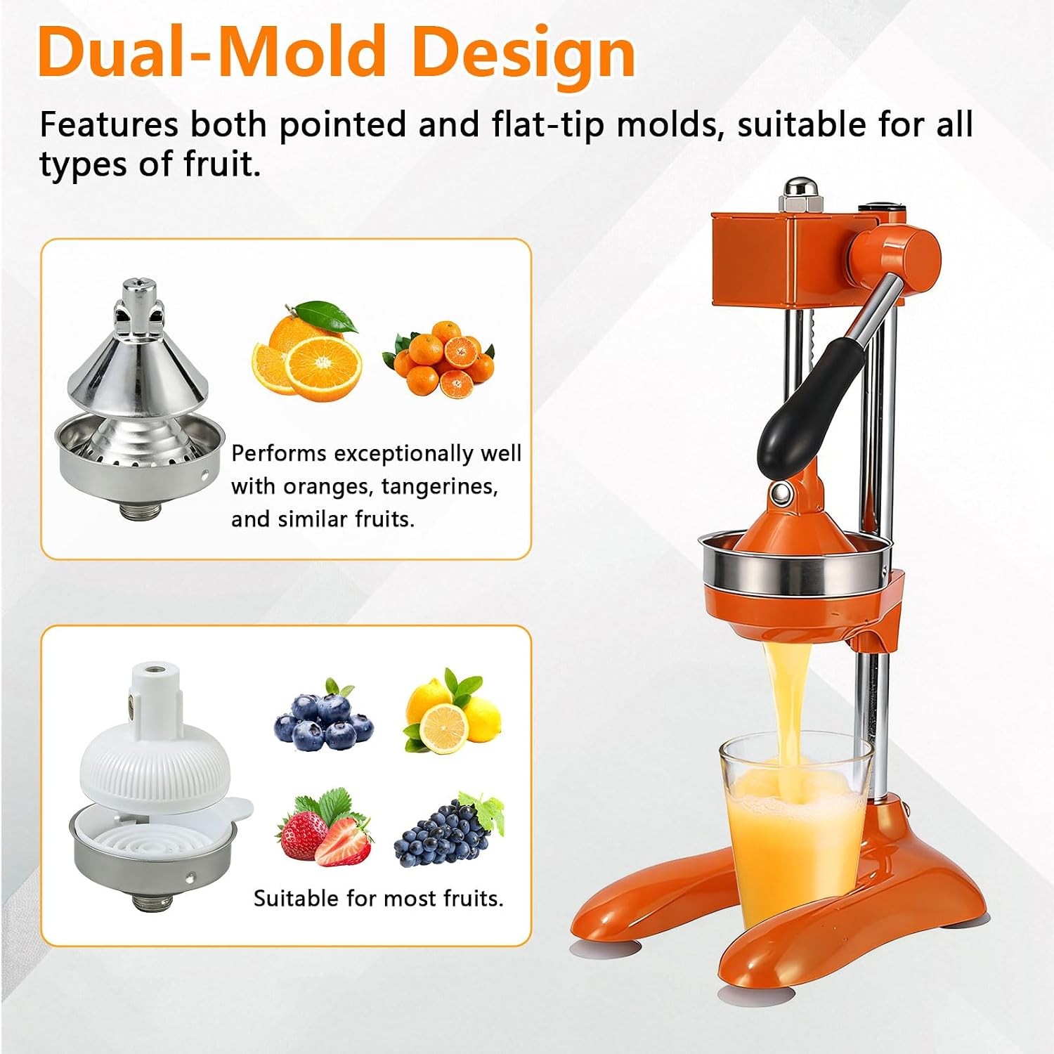 Hocomay Hand-Crank Manual Citrus Juicer — image 3