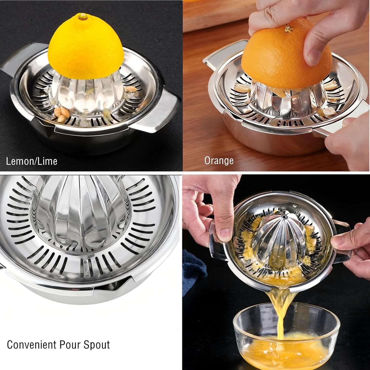 Ikakabek Manual Citrus Juicer with Container — image 4