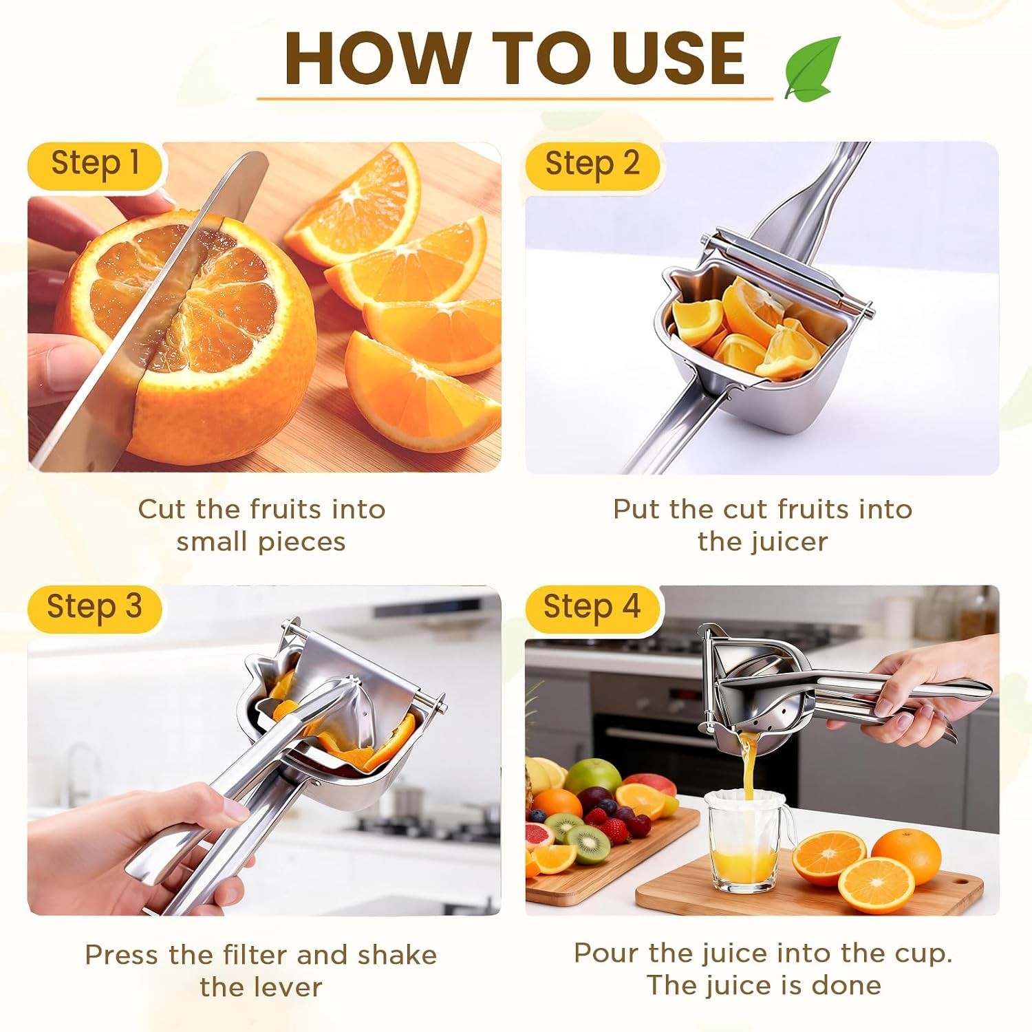 imgrose Manual Fruit Juice Squeezer — image 3